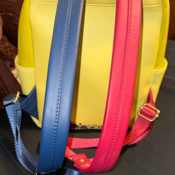 Loungefly Beauty and the Beast Backpack - Yellow and Blue - Picture 8 of 11